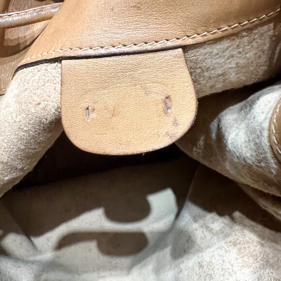 Vintage Gucci Bucket Bag Micro GG Monogram Logo Ivory Cream Brown 80's - Picture 9 of 11